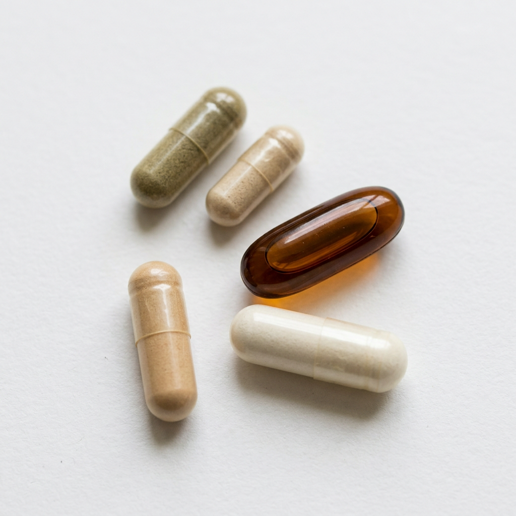 ok-capsule Cycle Balance Solution Pack with a single capsule showing the supplement's packaging and label.