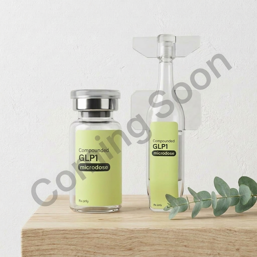 Eleven Microdose GLPs container with label, designed for precise dosing of micro doses of GLPs for health management